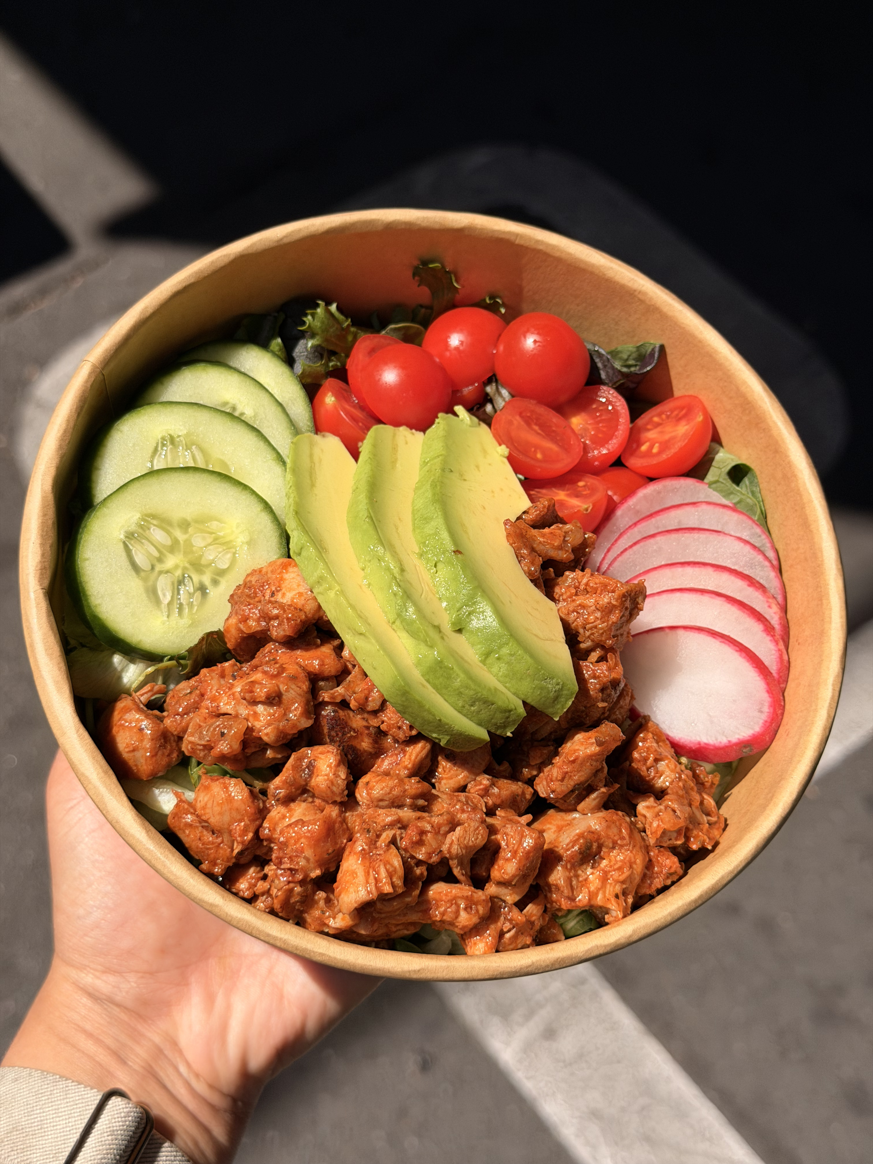 Fresh salad side with Turkish seasoning